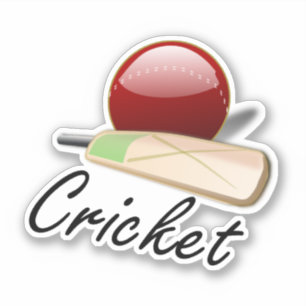 Sticker Cricket, chauve-souris et balle