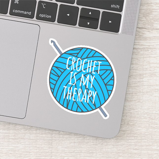 Sticker Crochet est ma thérapie (Détail)