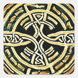 Sticker Croix Cercle Or