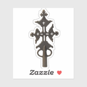 Sticker Croix chrétienne orthodoxe processionnelle éthiopi