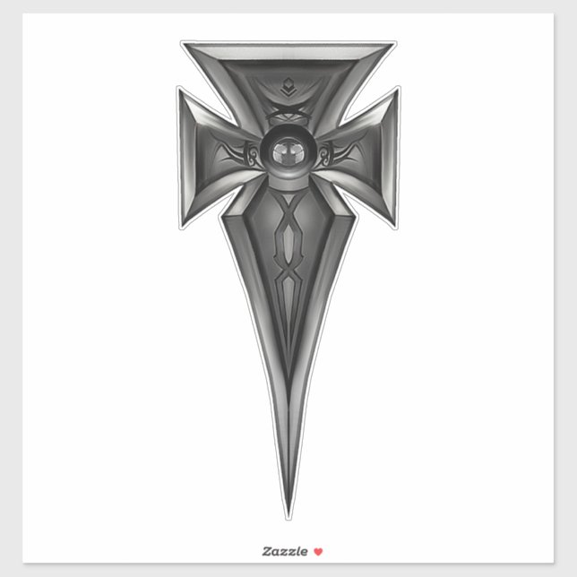 Sticker Croix de Goth (Feuille)