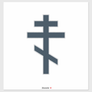Sticker Croix orthodoxe à huit pointes, art dévotionnel sa