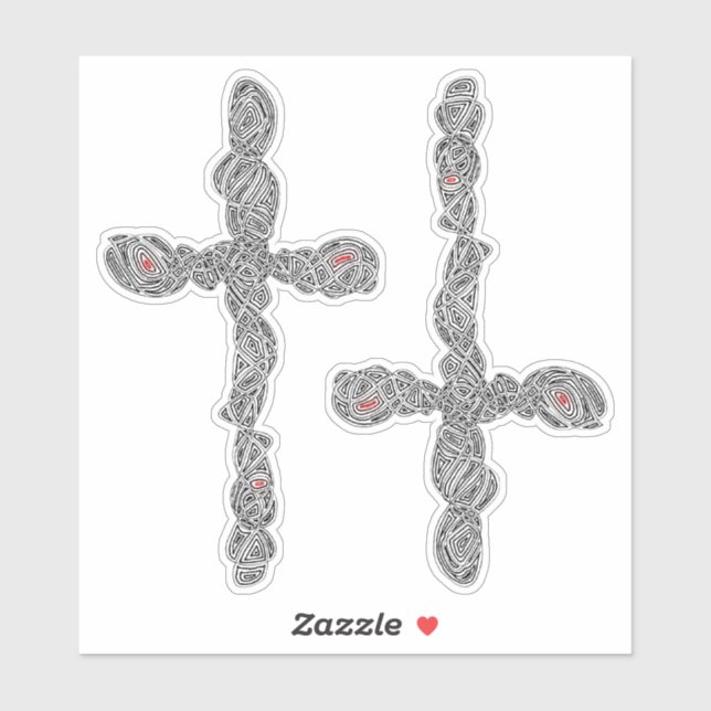 Sticker Croix percée (Feuille)