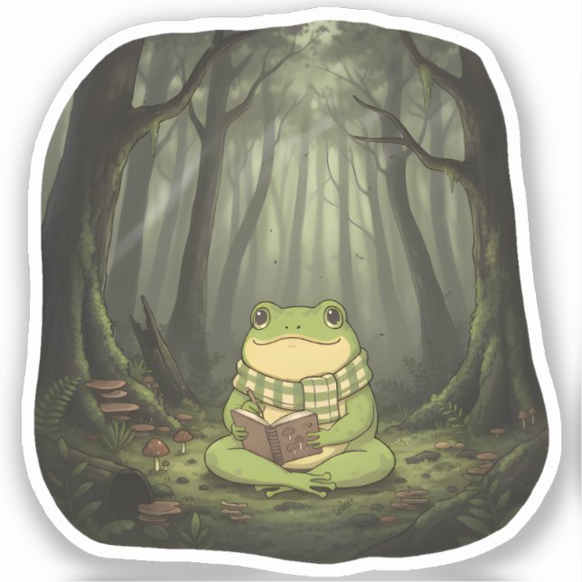 Sticker Croquis dans les bois calmes (Recto)