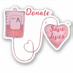 Sticker Croquis de lecteur de sang