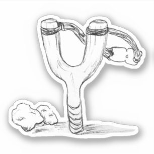 Sticker Croquis de tir et de roches