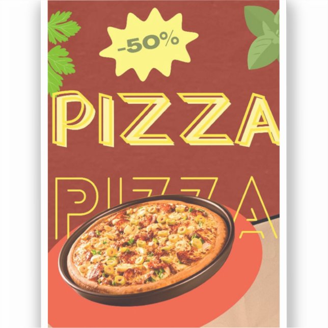 Sticker "Croûte et savoir-faire : une histoire de pizza" (Recto)