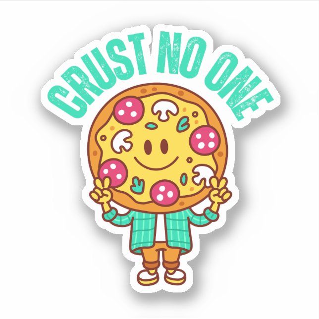 Sticker Crust No One - Sass & Slice Pizza (Devant)