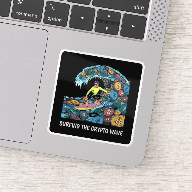 Sticker Crypto de surf (Détail)