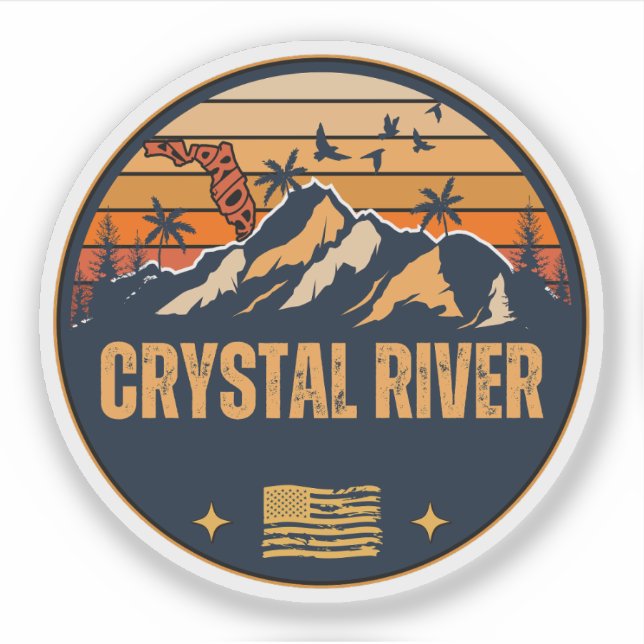Sticker Crystal River, Floride  (Devant)