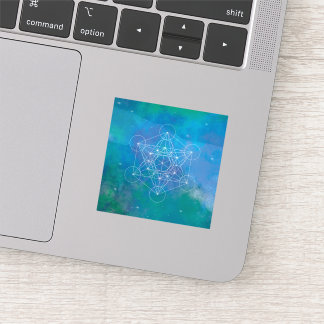 Sticker Cube de Metatron Géométrie Sacrée