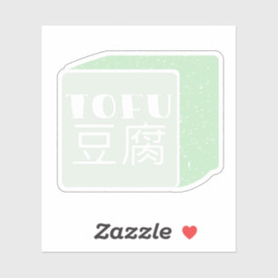 Sticker Cube japonaise de tofu