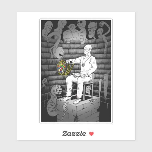 Sticker Cube Magie et Monstres (Feuille)
