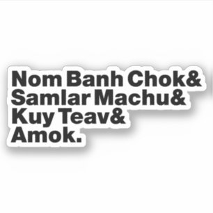 Sticker Cuisine de rue Cambodgienne / Khmer