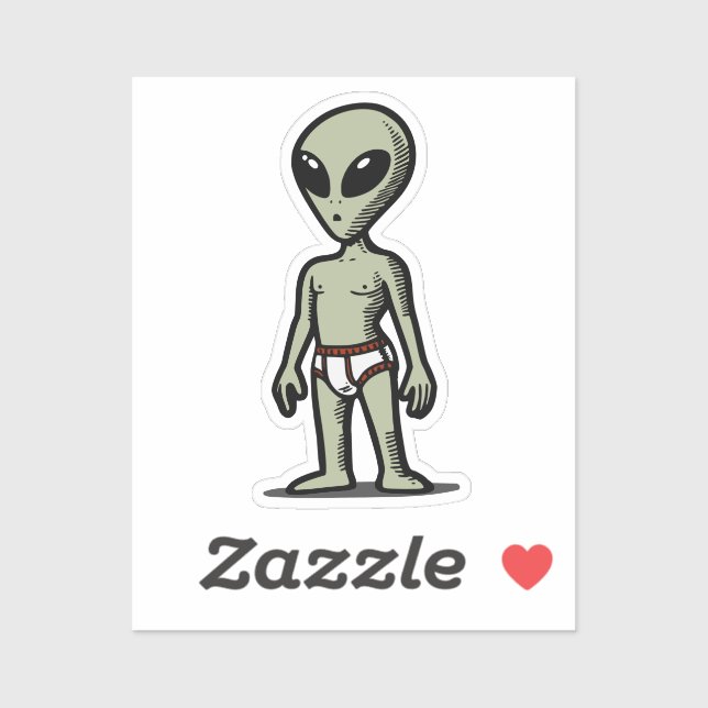 Sticker Culotte Alien (Feuille)
