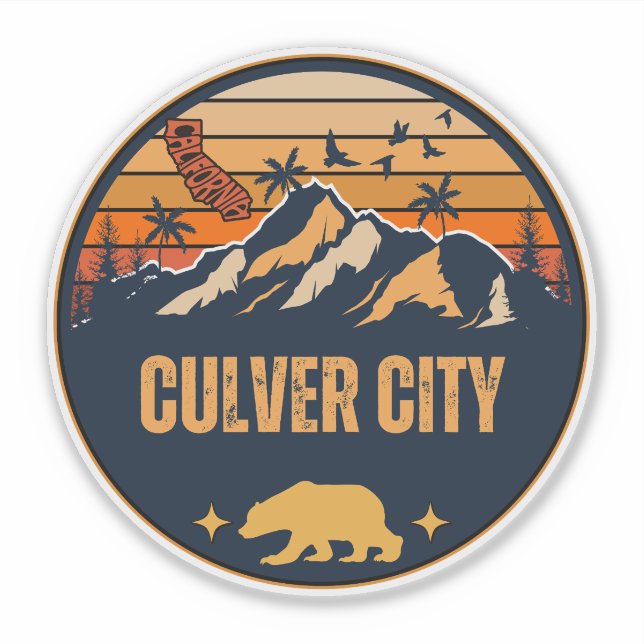Sticker Culver City, Californie (Devant)
