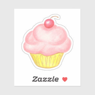 Sticker Cupcake Rose