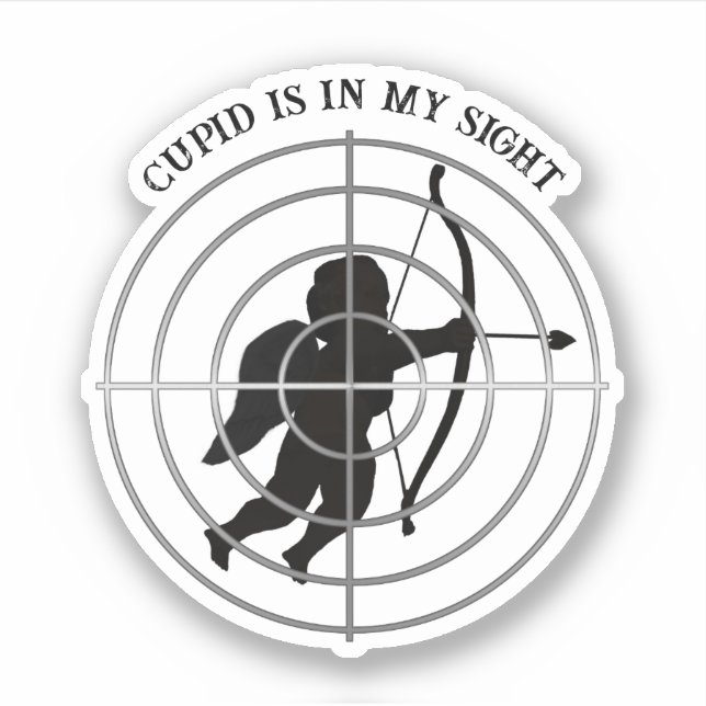 Sticker Cupidon Anti Saint-Valentin  (Devant)
