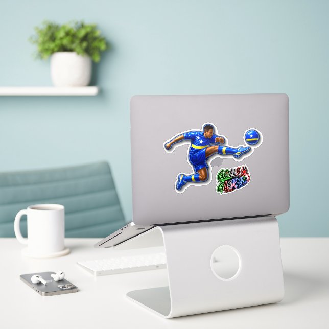 Sticker Curacao Med (Ordinateur portable sur le bureau)