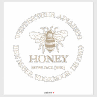 Sticker Custom Honey Business Promotional