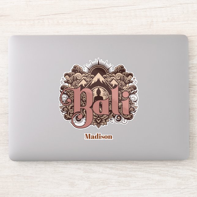 Sticker Custom Name Bali (Ordinateur)