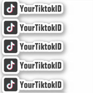 Sticker Custom TikTok Médias sociaux Promotionnels