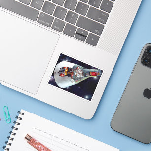 Sticker Cutaway Un Appareil Spacecraft Gemini À Deux Perso