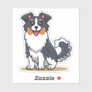 Sticker Cute Australian Shepherd-23145