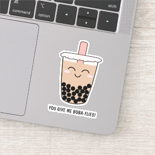 Sticker Cute Boba Milk Tea Pun