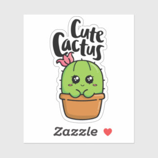 Sticker Cute cactus