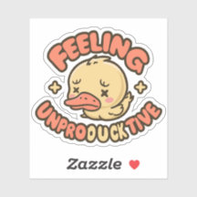 Cute Canards Jaunes Puns Sentiment Improductif