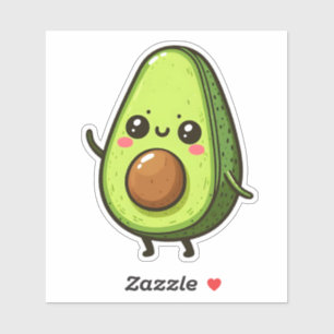 Sticker Cute Chibi Avocado