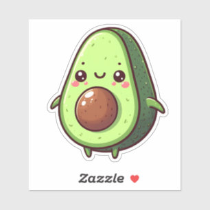 Sticker Cute Chibi Avocado
