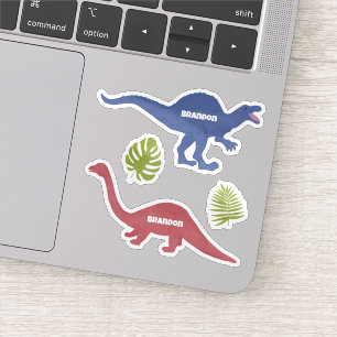 Sticker Cute Dinosaur Nom Personnalisé Étiquettes,