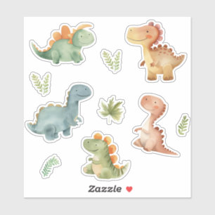 Sticker Cute Dinosaures