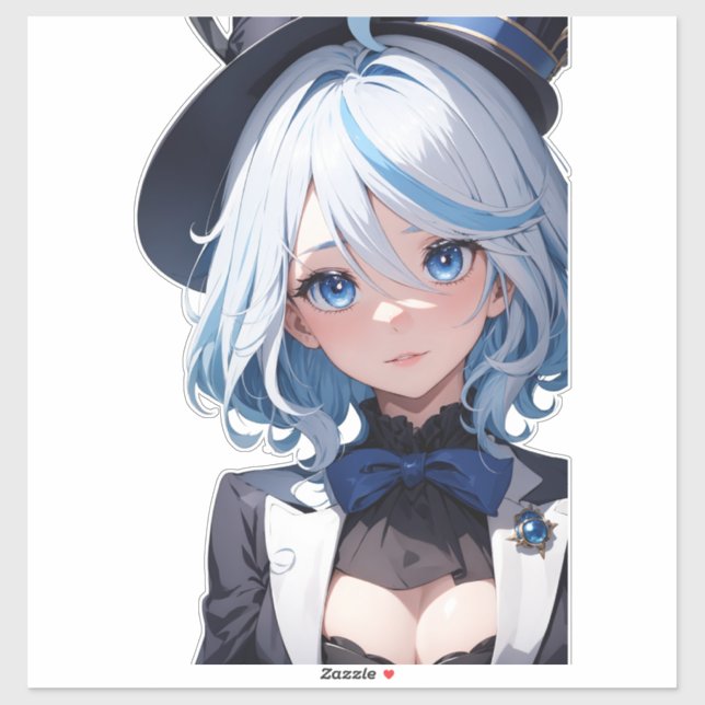 Sticker Cute Furina - Genshin Impact Fanart (Feuille)