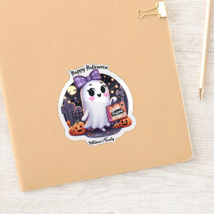Sticker Cute Ghoul ami Approuvé Halloween