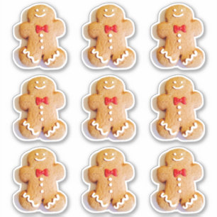 Sticker Cute Gingerbread Cookies 4Lauren