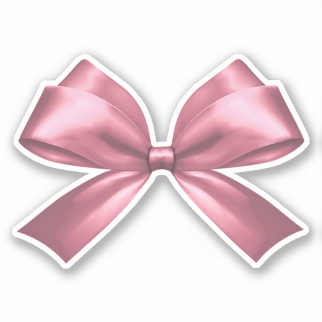Sticker Cute Girl Rose esthétique Bow (Devant)