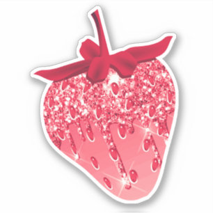 Sticker Cute Girl rose Parties scintillant esthétique frai