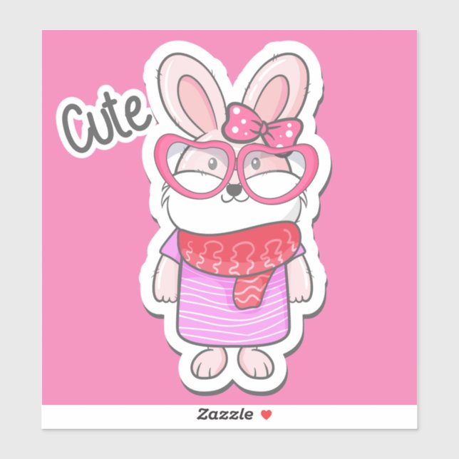 Sticker Cute Girly (Feuille)