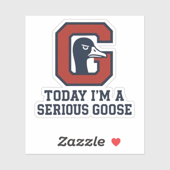 Sticker Cute Goose Decal for Laptop Water Bottle (Feuille)