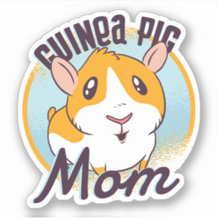 Sticker Cute Guinea Pig Mom Kawaii Piggy Ado Enfants Fille