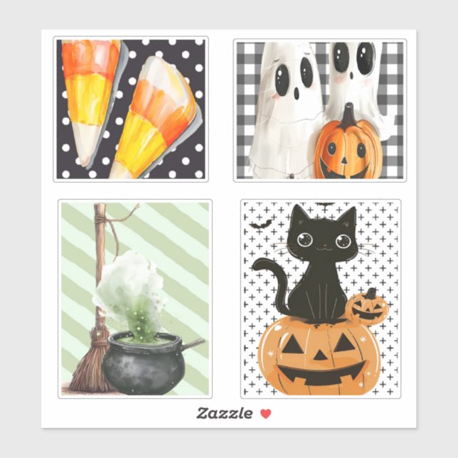 Sticker Cute Halloween (Feuille)
