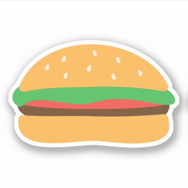 Sticker Cute Hamburger (Devant)