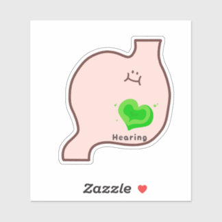 Sticker Cute healing organ art