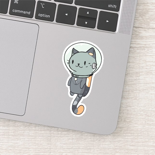 Sticker Cute Kawaii Astronaut (Détail)