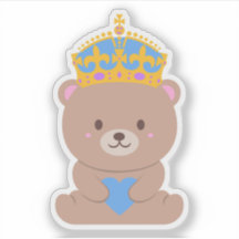 Cute Kawaii Bleu rose Royal Prince Ours