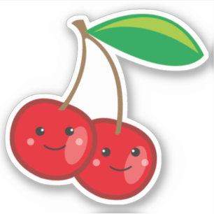 Sticker Cute Kawaii Cerises Fruit