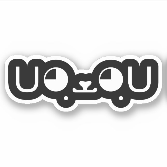 Sticker Cute Kawaii Chien Chien Chien Chien Chien Japonais (Devant)